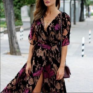 Zara Wrap Midi Dress